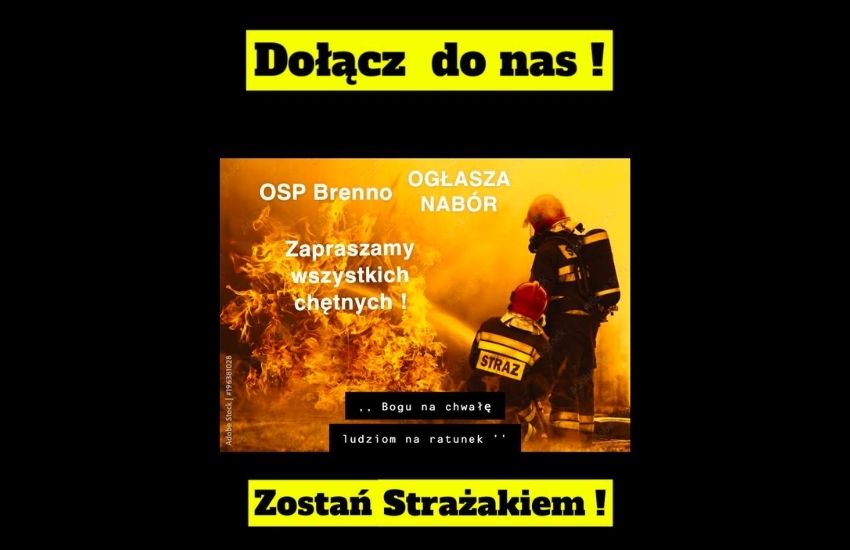OSP Brenno poszukuje ochotników - zgłoś się!